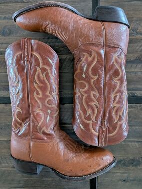 Tony Lama CT873 Bonham 13-inch Tall Men's Exotic Boots In Size 11.5